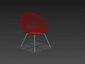 circular chair 3d model 3D Model