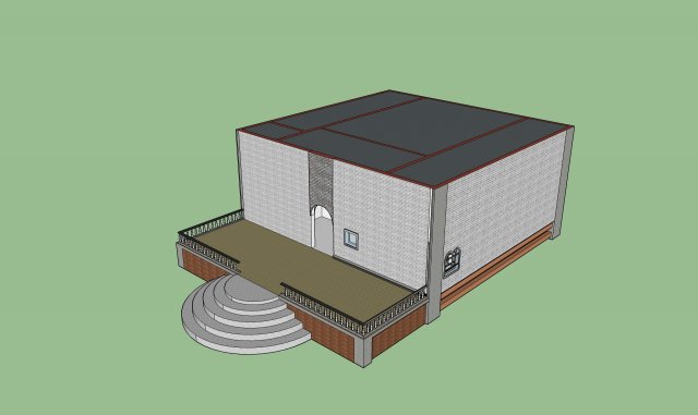 first time to create house 3D Model .c4d .max .obj .3ds .fbx .stl .blend 