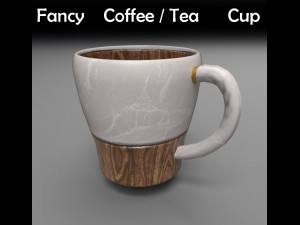 stylish coffee-tea cup 3D Model