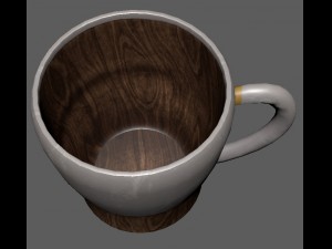 stylish coffee-tea cup 3D 模型