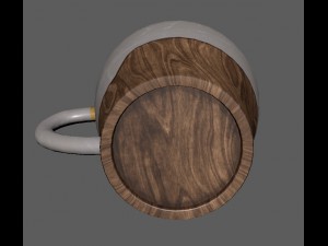 stylish coffee-tea cup 3D 模型