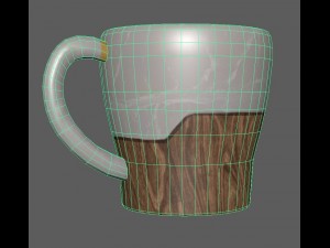 stylish coffee-tea cup 3D 模型