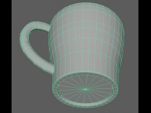 stylish coffee-tea cup 3D 模型