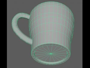 stylish coffee-tea cup 3D Model