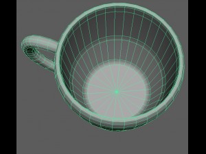stylish coffee-tea cup 3D 模型