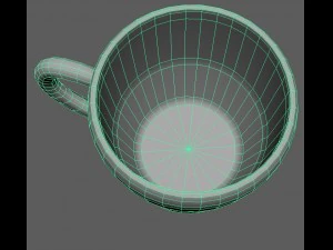 stylish coffee-tea cup 3D Model