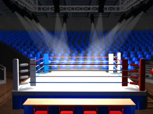 ring di boxe Modello 3D