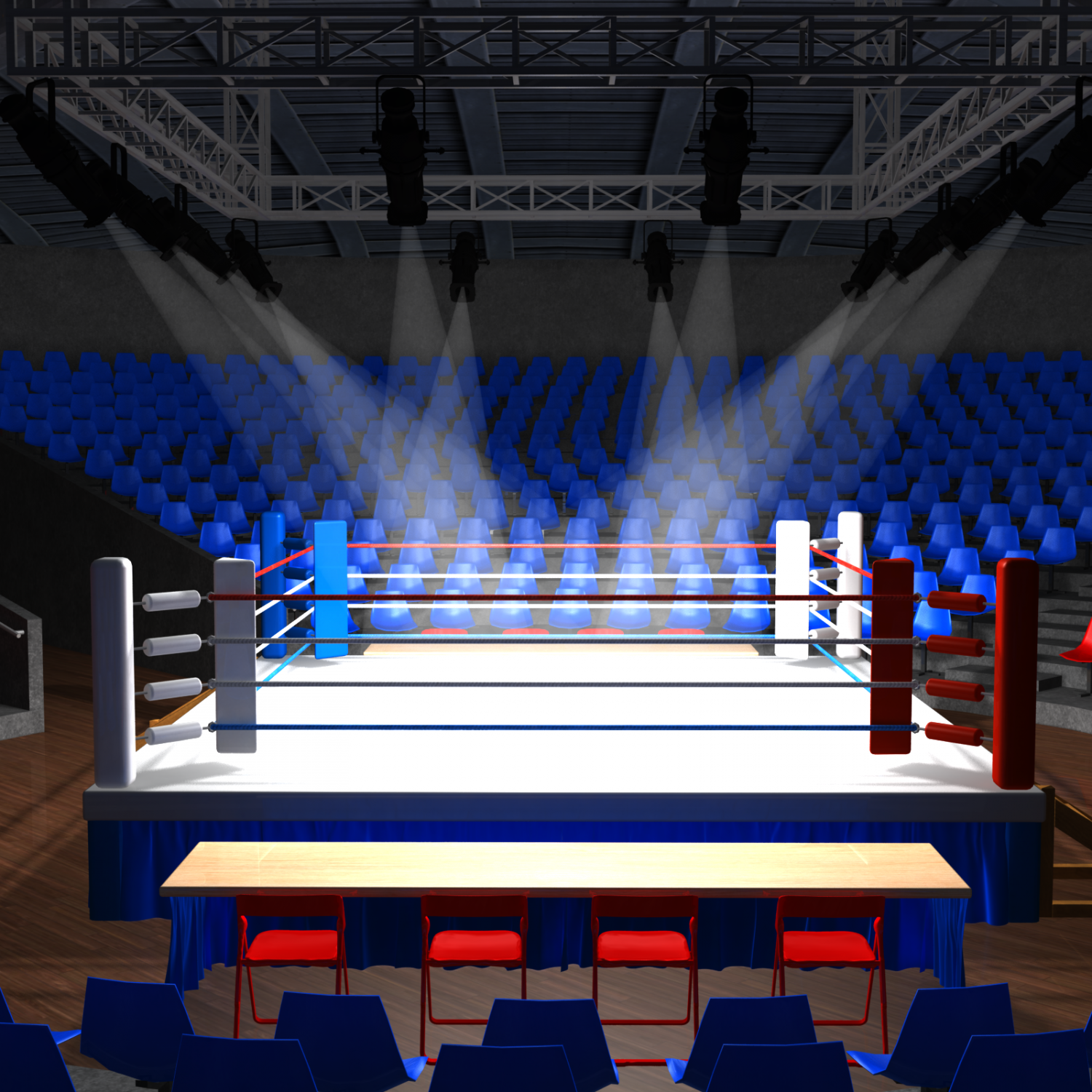 Boxing Ring 3d Model In Playground 3dexport