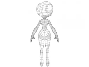 menina el&aacute;stica Modelo 3D