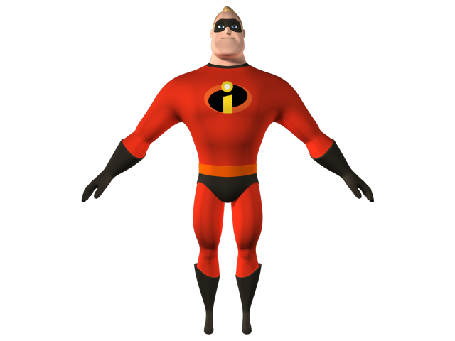 mr incredible 3D Модель .c4d .max .obj .3ds .fbx .stl .blend 
