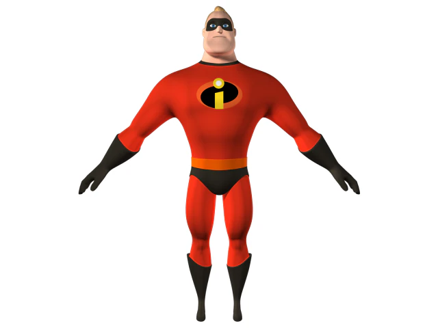 mr incredible 3D Model .c4d .max .obj .3ds .fbx .stl .blend 