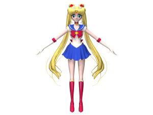 sailor moon 3D-Modell