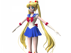 sailor moon Modèle 3D