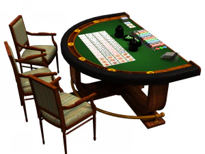casino table 3D Model