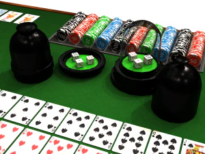 casino table 3D Model
