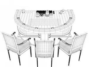 casino table 3D Model