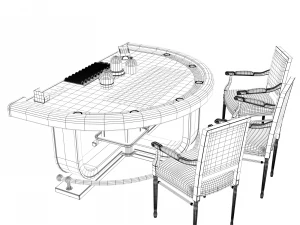 casino table 3D Model