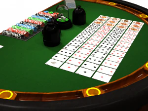 casino table 3D Model