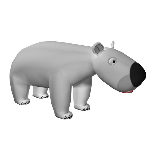 polar bear Modelo 3D .c4d .max .obj .3ds .fbx .stl .blend 