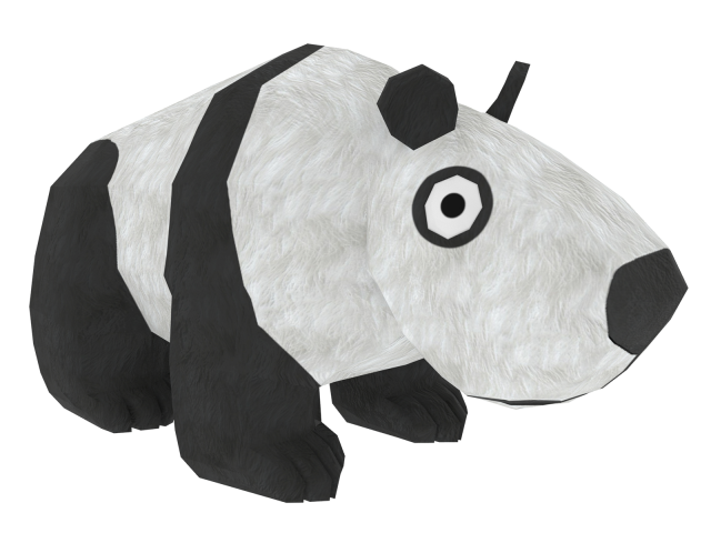 panda 3D Model .c4d .max .obj .3ds .fbx .stl .blend 