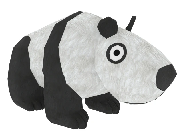 panda Modelo 3D .c4d .max .obj .3ds .fbx .stl .blend 