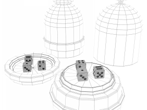 dice cup Modelo 3D