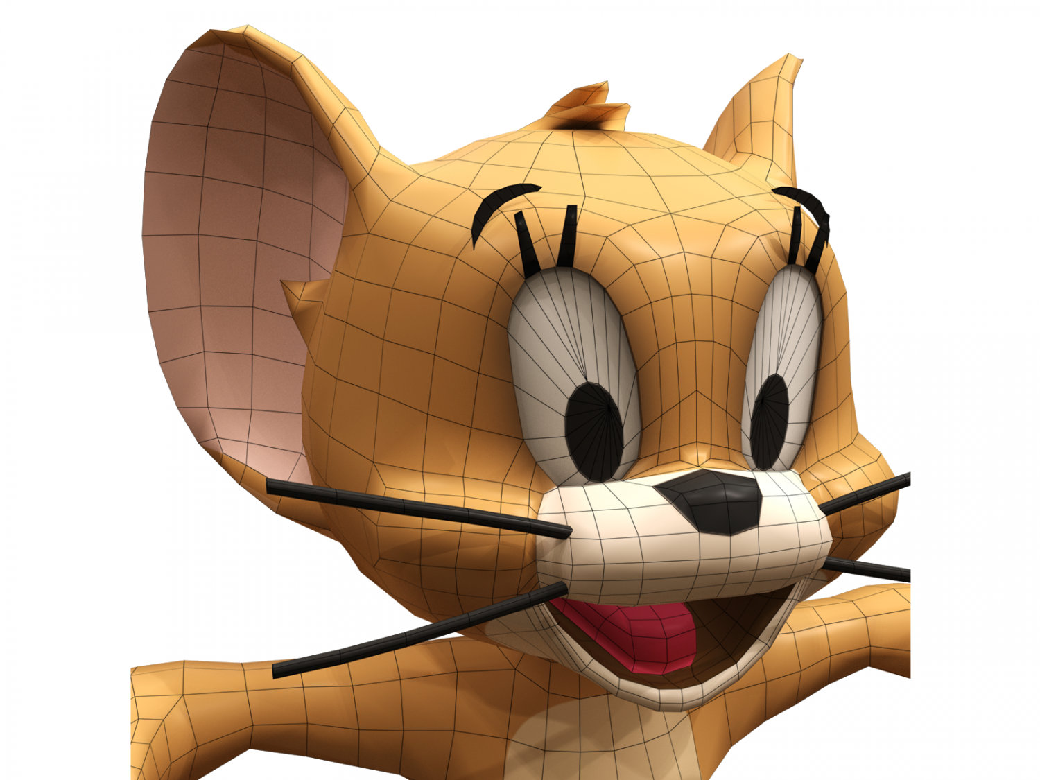 Jerry 3D Model in Cartoon 3DExport
