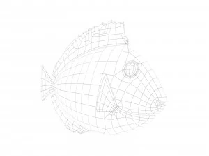 espiga azul Modelo 3D