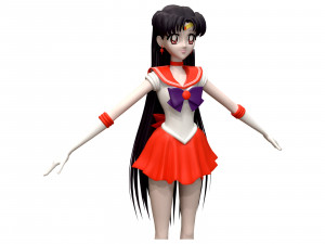 sailor mars 3d Modèle 3D