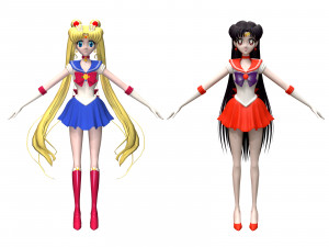 moom and mars 3D 모델