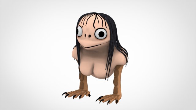 momo uganda 3D Модель .c4d .max .obj .3ds .fbx .stl .blend 