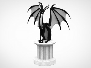 black sphinx 3D Модель