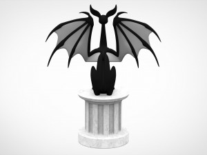 black sphinx 3D मॉडल