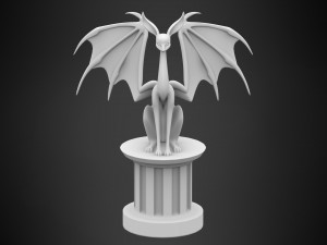 black sphinx 3D मॉडल