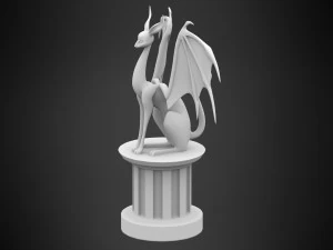 schwarze Sphinx 3D Modell