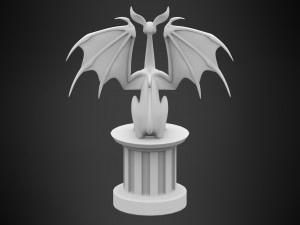 black sphinx 3D मॉडल