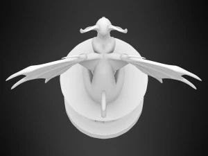 schwarze Sphinx 3D Modell