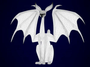 schwarze Sphinx 3D Modell