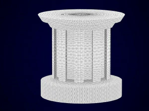 schwarze Sphinx 3D Modell