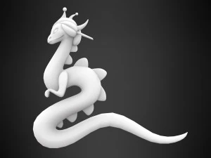 drag&atilde;o asi&aacute;tico Modelo 3D