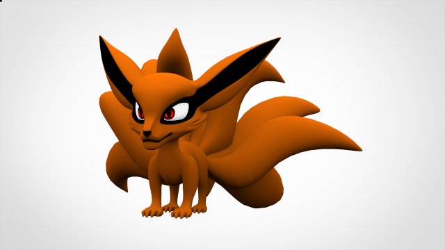kurama 3D Model .c4d .max .obj .3ds .fbx .stl .blend 