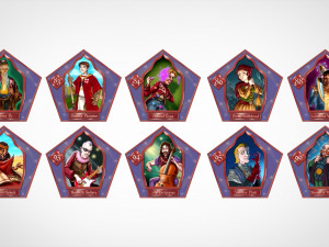 chocolate frog cards Model 3D