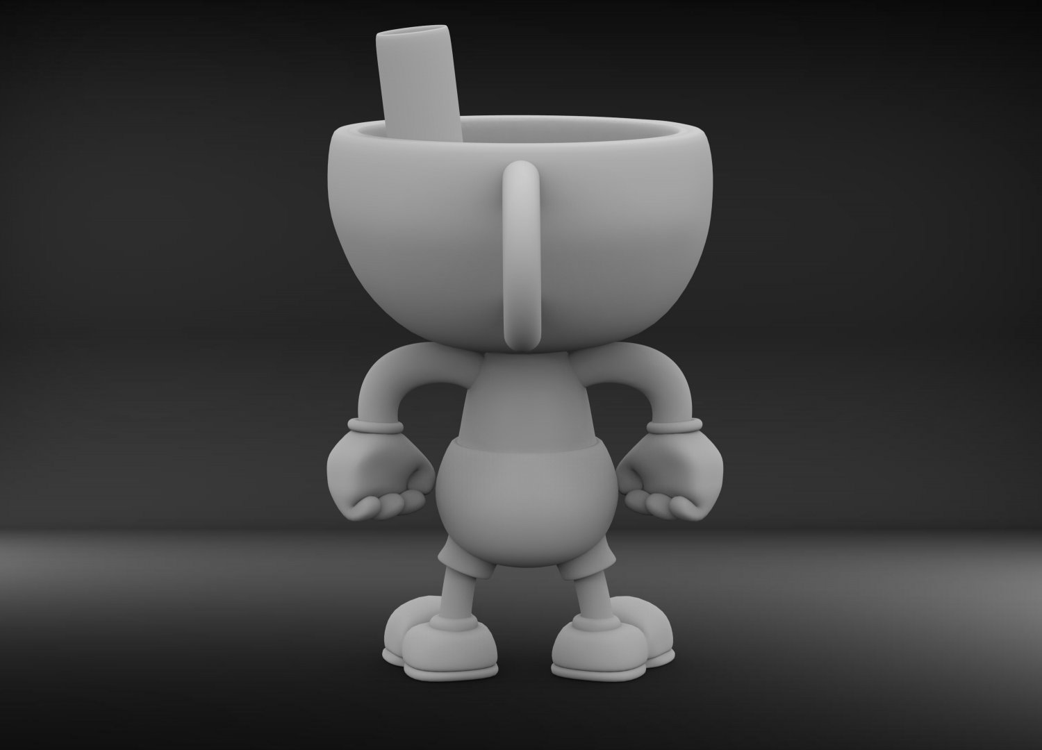Cuphead And Mugman 3d Model In Cartoon 3dexport