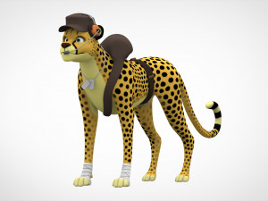 tf2 scout cheetah 3D Model