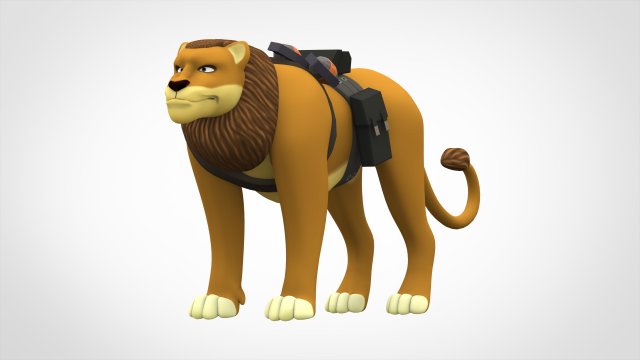 tf2 soldier lion 3D Model .c4d .max .obj .3ds .fbx .stl .blend 