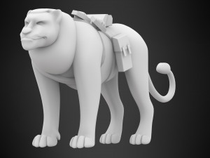 tf2 soldier lion 3D Model