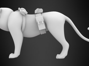 tf2 soldier lion 3D Model