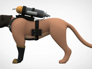 tf2 pyro cougar 3D Модель