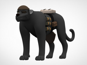 tf2 demoman panther 3D Model