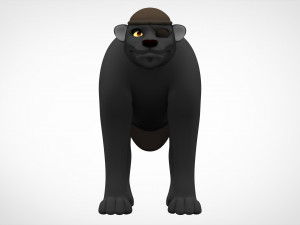 tf2 demoman panther 3D मॉडल
